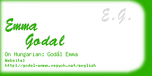 emma godal business card